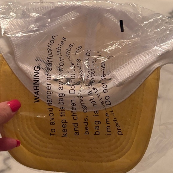 Parke Yellow Embroidered hotdog Baseball Cap - Picture 4 of 4